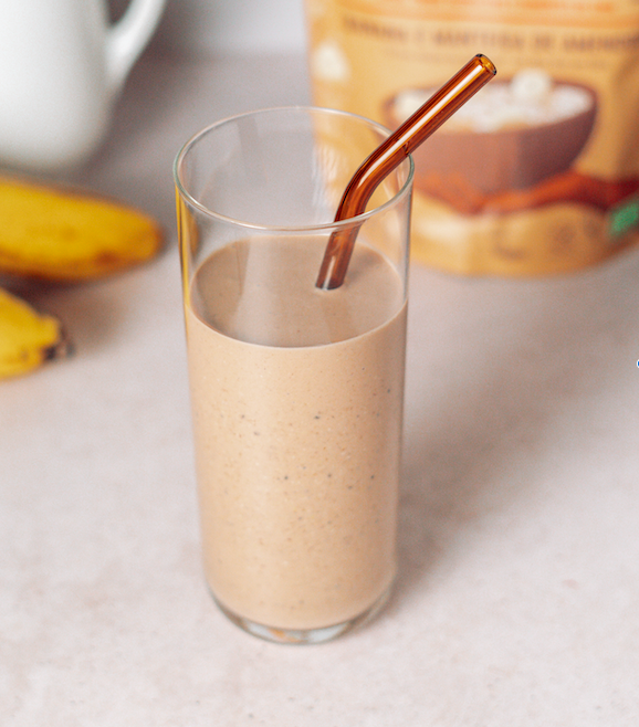 Super Petit Dejeuner Banane et Beurre de Cacahuète