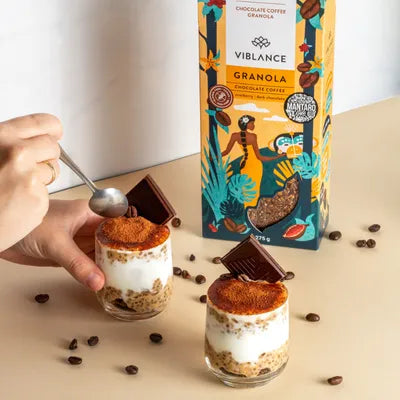 Granola au chocolat et au café