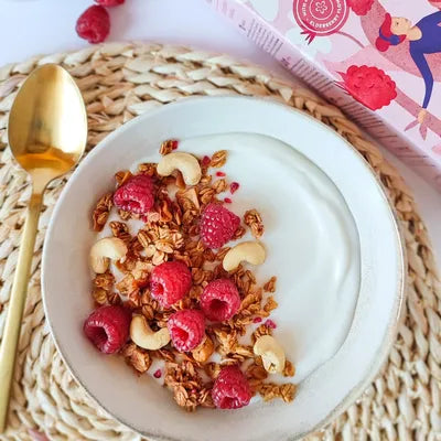 Granola aux noix de coco & framboise