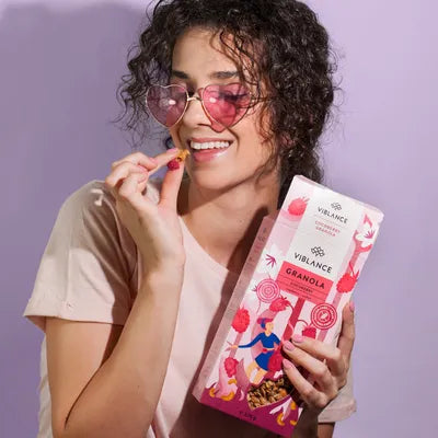 Granola aux noix de coco & framboise