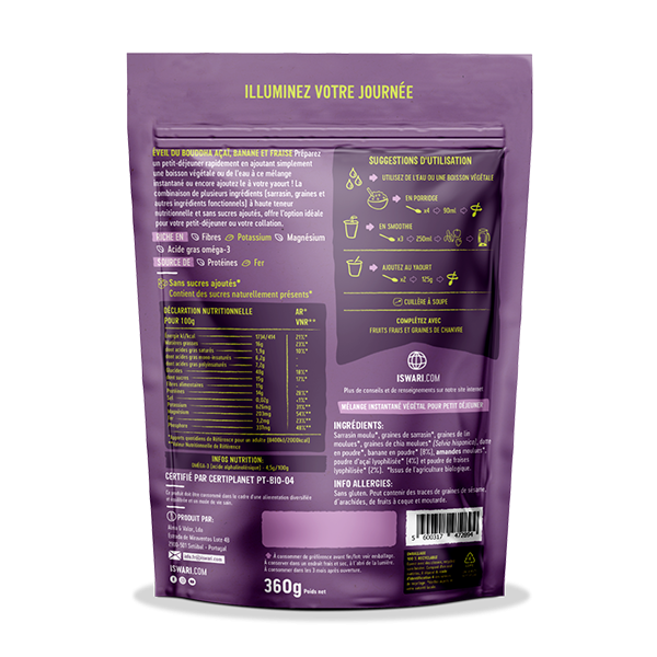 Éveil du Bouddha Açaï, Fraise & Banane