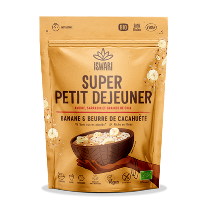 Super Petit Dejeuner Banane et Beurre de Cacahuète